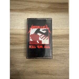 Metallica Kill 'Em All Cassette Tape 1983 Elektra Megaforce Metal Not Tested